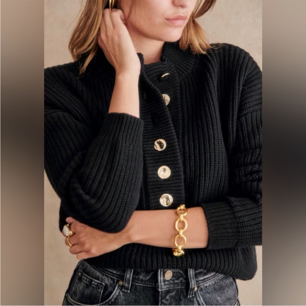 Sezane Black Lucas Sweater M